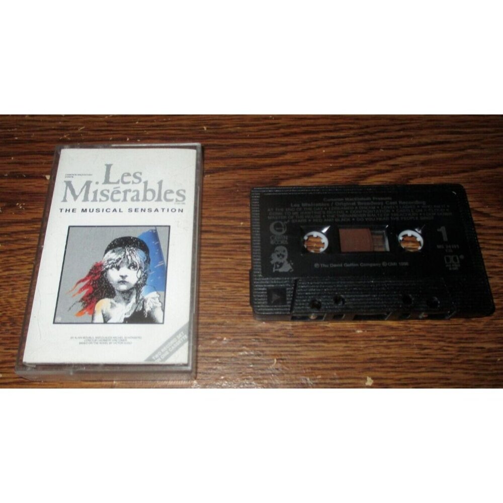 Les Miserables The Music Sensation on cassette (WEA Records Canada, 1987)
